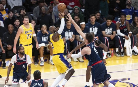 东契奇38+11詹姆斯13+11 伦纳德31分湖人胜快船